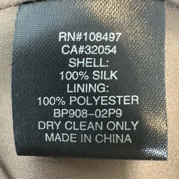 Burlapp Anthropologie Silk Dandelion Wish Black Brown Dress Womens Size 0 - Picture 9 of 9